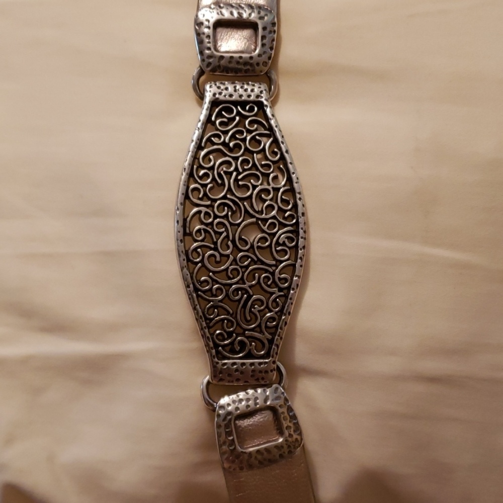 Chico's Silver Filigree Accent Belt - Picture 4 of 8